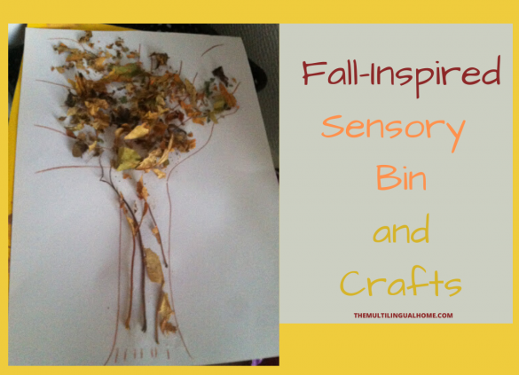 Fall Inspired Sensory BIn and Crafts